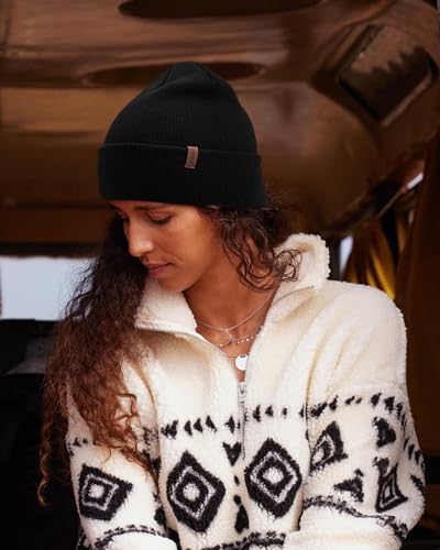 Back view of FURTALK cuffed beanie