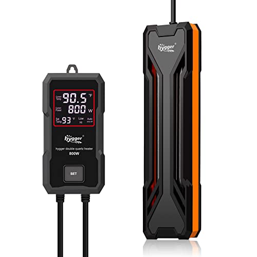 hygger 800W submersible aquarium heater black unit