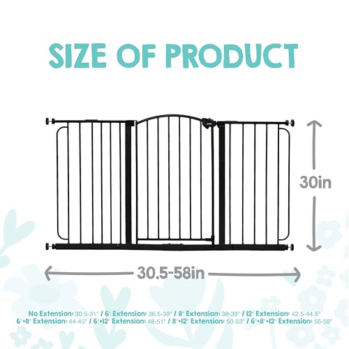 Regalo baby gate locking mechanism close up