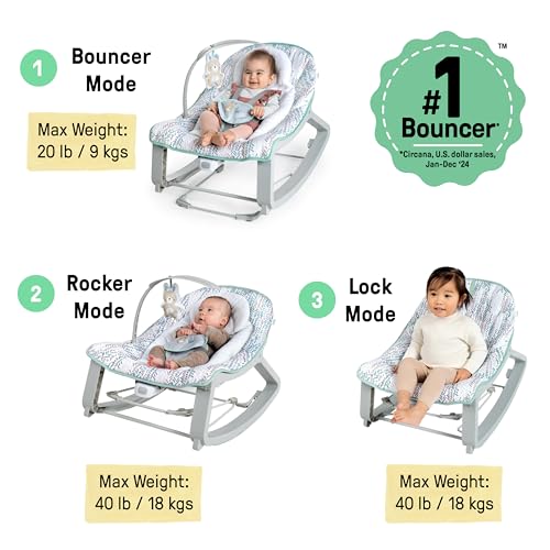 Side view of Ingenuity Keep Cozy rocker seat