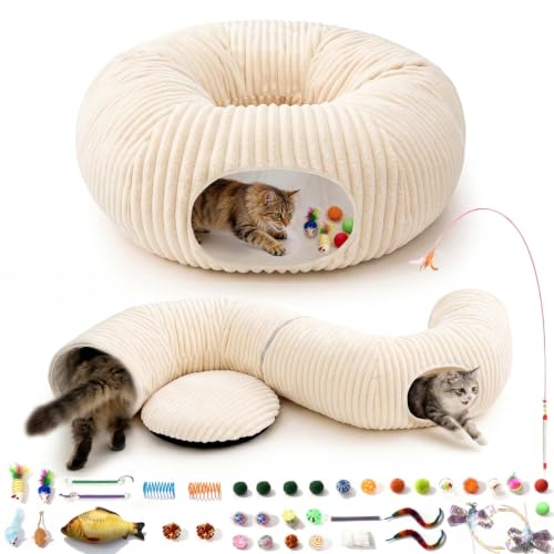 MOYMO white cat tunnel bed