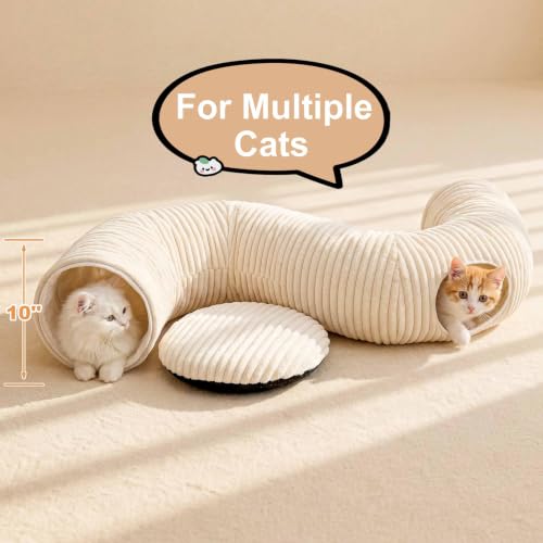 Top view of the round MOYMO cat bed