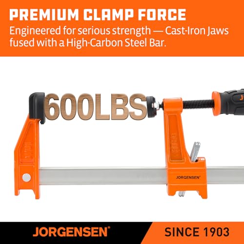Jorgensen 6-inch bar clamp side profile
