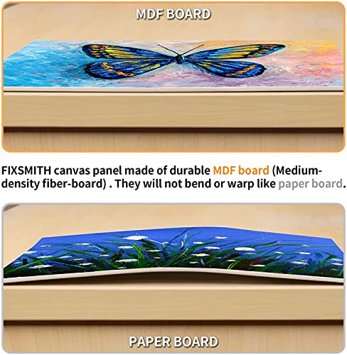 Set of small painting canvases