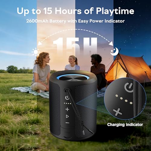 DUDGSIS X2 small outdoor speaker with RGB lights