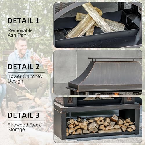 Removable fire bowl feature for easy cleaning