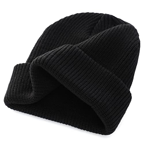 Side profile view of Connectyle winter beanie