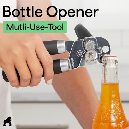 Manual can opener oversized turn knob