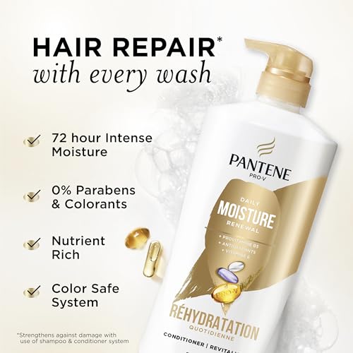 Pantene Daily Moisture Renewal vitamin E label detail