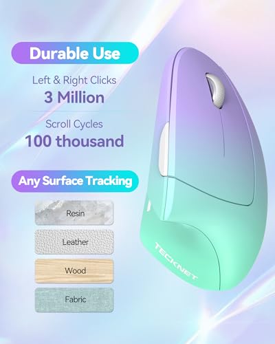 TECKNET vertical mouse 2.4GHz USB receiver