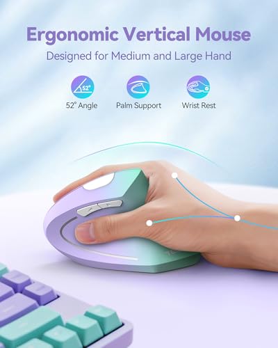 TECKNET vertical mouse for natural wrist position