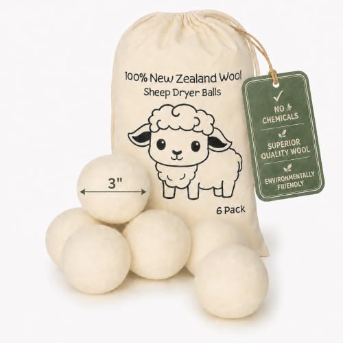 Minos natural wool dryer balls set