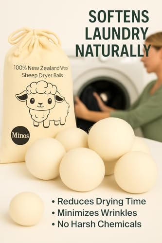 Large felted wool dryer balls
