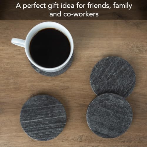 Side profile of Thirstystone 4-pack marble coasters