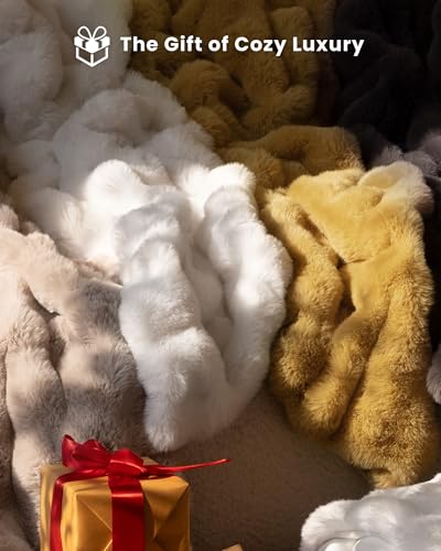 Blunique throw blanket in a cozy bedroom setting