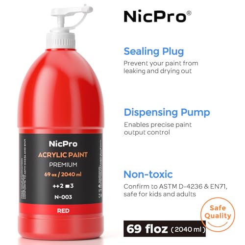 Nicpro acrylic paint color selection