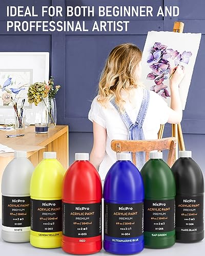 Bulk acrylic paint set packaging