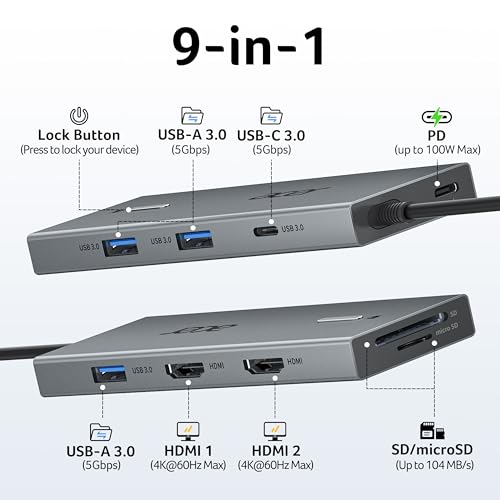 Acer ODK4K0 docking station dual HDMI ports