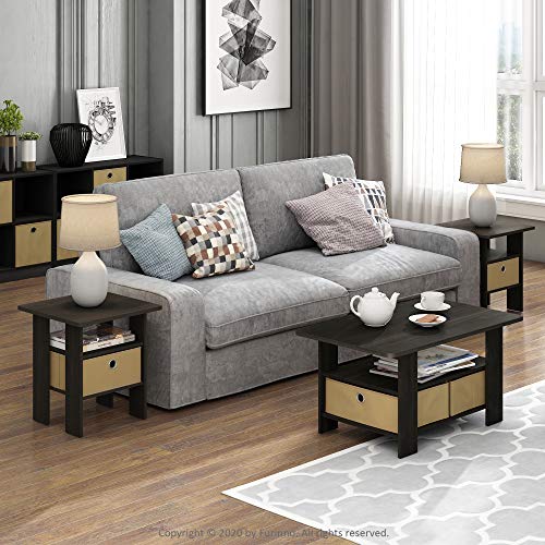 Side profile of small modern coffee table