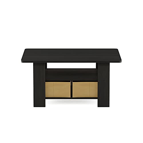 Compact coffee table in a modern living room