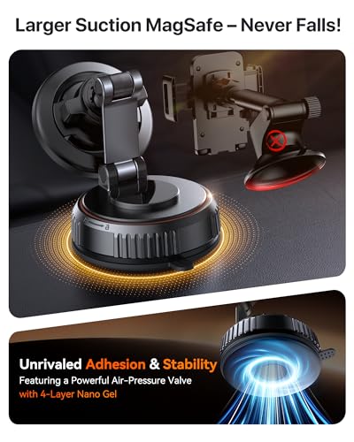 Carbon Black magnetic phone holder side profile