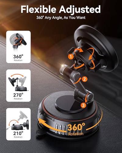 Dashboard mounted phone holder with iPhone