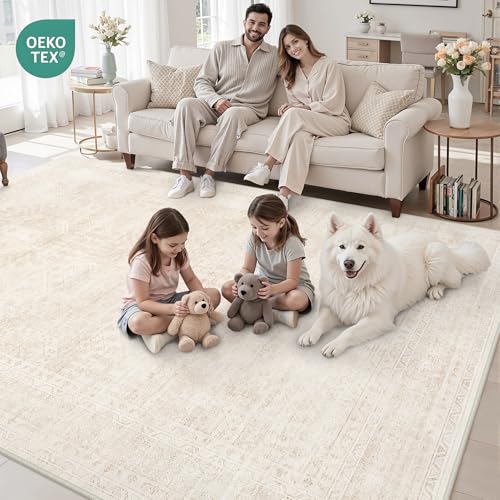Neutral beige color palette of Luxturiy rug