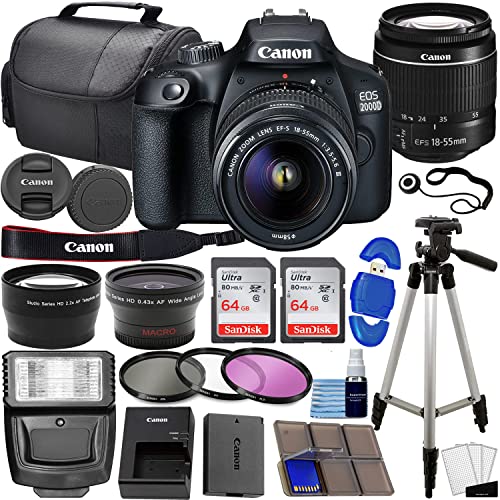 Canon EOS 2000D / Rebel T7 DSLR Camera with 18-55mm lens