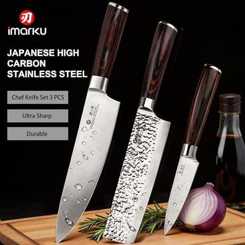 Ergonomic pakkawood handle detail