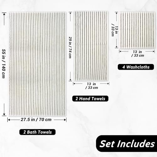 Jacquotha striped towel fabric texture