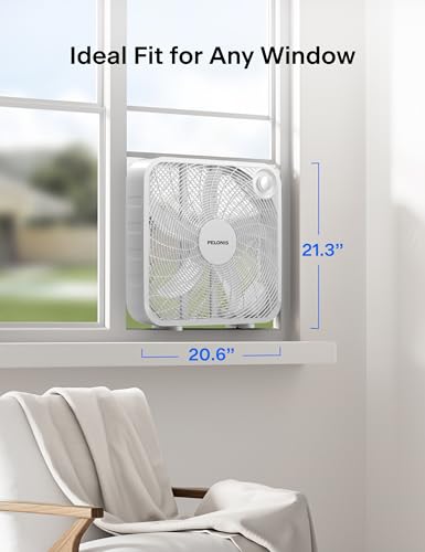 Close up of 5-blade design on PELONIS fan