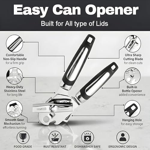 LAXINO can opener grip and turning handle