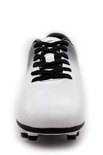 zephz Wide Traxx Soccer Cleat close up of synthetic leather upper