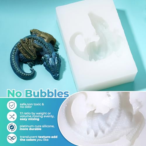 Pouring liquid silicone into a mold frame