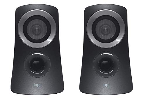 Black finish Logitech Z313 multimedia speakers