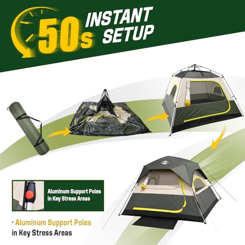 4 person camping tent mesh ceiling detail