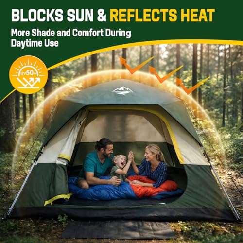 Interior view of Purebox 4 person tent