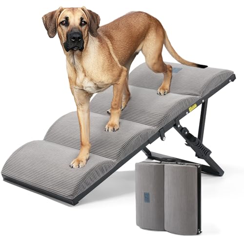 Veehoo foldable dog ramp in gray