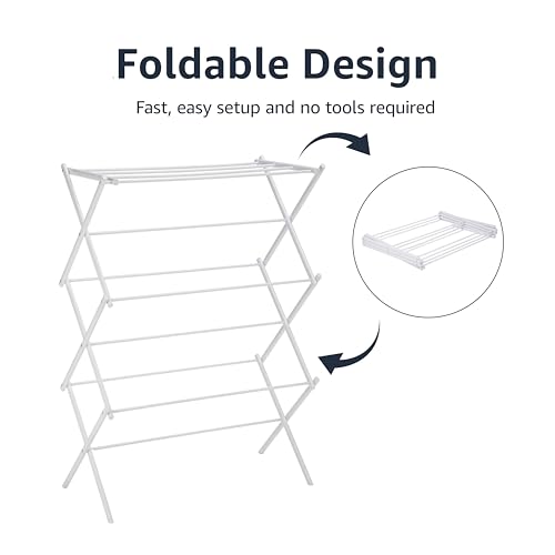 Basics drying rack side profile dimensions