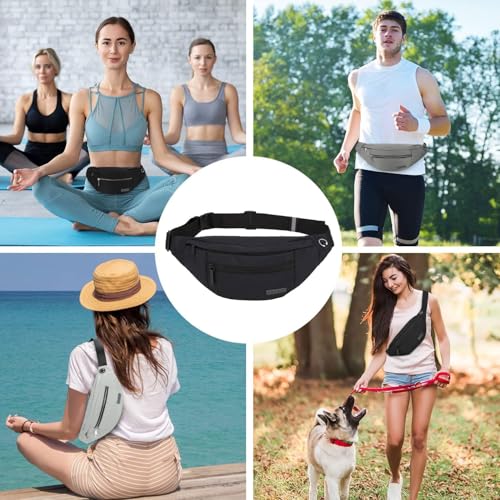 Black MAXTOP Fanny Pack worn across chest