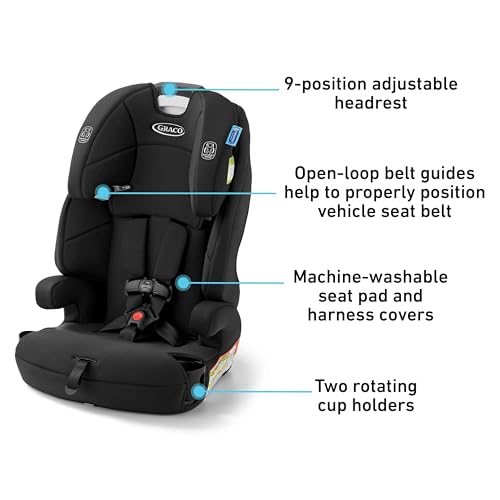 Graco Tranzitions backless booster configuration