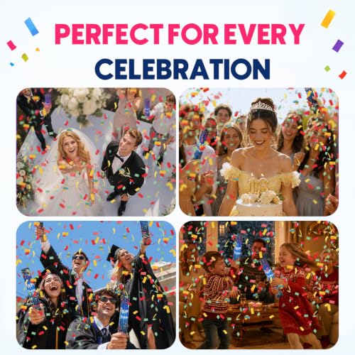 Confetti cannon held by hand