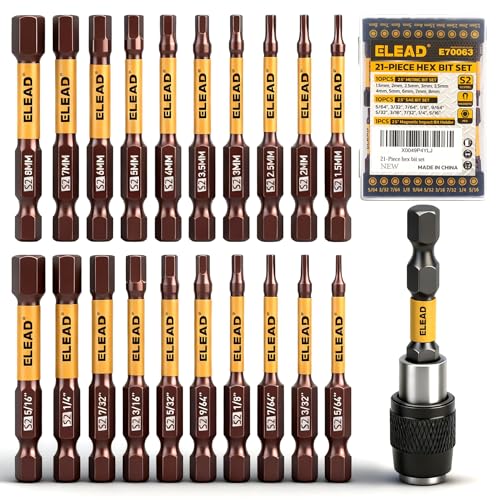 ELEAD 21-Piece hex drill bit set overview