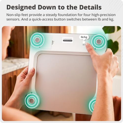 Greater Goods scale in bathroom setting