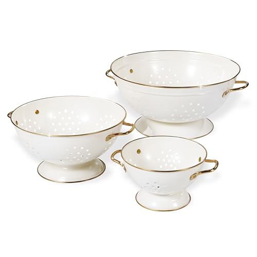 BeFare metal colander set in cream
