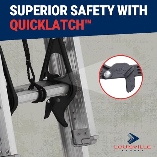 Louisville Ladder extension with swivel safety shoe