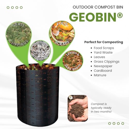 Expandable design of the GEOBIN 246 gallon composter