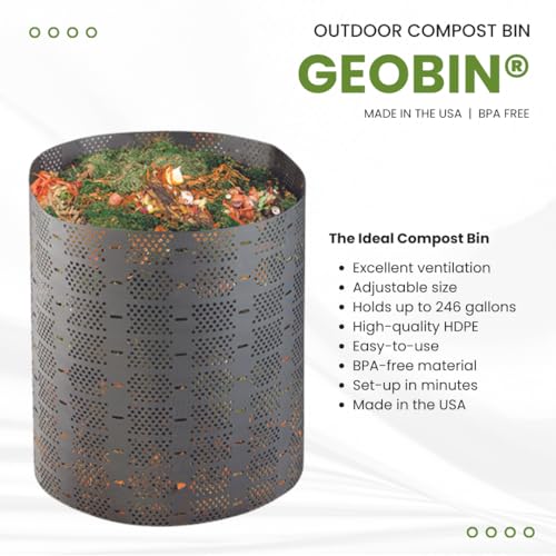 Top view of GEOBIN outdoor composting bin ventilation
