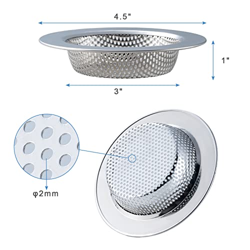 Honmein sink strainer showing drainage pore size
