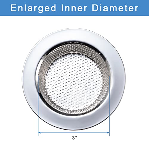 Side profile of 1 inch deep kitchen sink filter